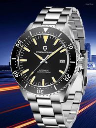 Wristwatches Luxury Sapphire Glass Watch For Men Sports Mechanical Watches Ceramic Bezel Automatic