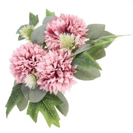 Decorative Flowers Ring Wreath Fake Chrysanthemum Flower For Wedding Christmas Table Centerpiece