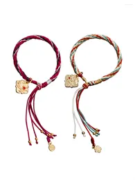 Charm Bracelets 1pcs Vintage Hand-woven Hua Cheng Xie Lian Hand Rope Jewelry Tian Guan Ci Fu Bracelet Jewellery Women Men Gift