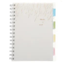 Classroom Notebook Subject Interval Coil (2#) For Journaling Notepad The Page Spiral Planner Diary