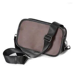 Briefcases Casual Bag For Men Vintage Shoulder Crazy Horse Leather Crossbody Men's Small Square Business Handbag Bolsas