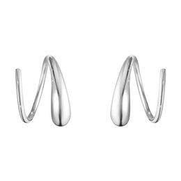 European And American Style Stud 925 Sterling Silver Earrings Spiral Shape Simple Light Fashion All-Match Jewelry Accessories220w