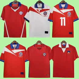 Retro chile soccer jerseys 1982 1998 2014 2016 home away vintage classic 82 98 14 16 17 Uniform SALAS ZAMORANO VIDAL ALEXIS M.GONZALEZ PIZARRO ARANGUI football shirts