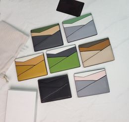 Card Holder New Style Designer Bag Unisex Luxury Business Card Case Original Box Leather Mini wallet Credit Card purses Fashion Bag