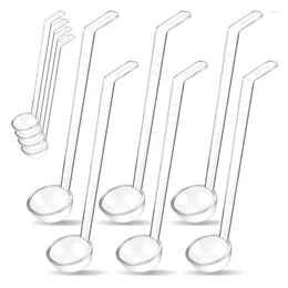 Plates 10 Pieces 1.2Oz Small Ladle Clear Plastic Mini Spoon For Serving Dressings Punch Bowl Salsa Sauce Toppings