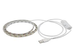 USB 5V LED Strip 5050 TV Background Lighting 60LEDsm Warm White White USB Cable with Switch Strip set5933495