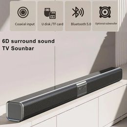 Multi-function TV Soundbar Speaker Home Wireless Bluetooth Echo Wall Surround Stereo Shocking Subwoofer Audio Centre Sound Bar 240102