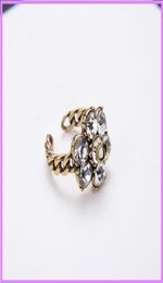 Women Street Fashion Diamonds Rings Designer Jewellery Ladies Open Retro Rings High Quality Brass Accessroies Mens For Party D2111267211778