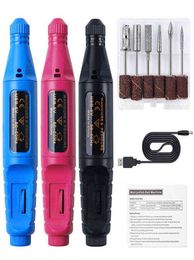 Art 1Set Electric Drill Set Manicure Machine Equipment Portable Supplies For Professionals Nail File 0908275n3153448