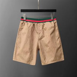 Men's and Women's Designer Swimming Shorts Summer Fashion Street Clothing Printed Leisure Beach Shorts Elastic Belt at Waist with Lace up Buckles