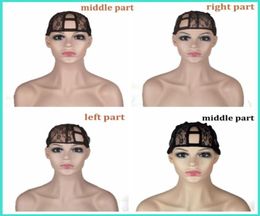 U Part Wig Cap Top Quality 3 Size LeftCentreRight Parting U Part Cap For Making Wigs Adjustable Straps Back 1958588