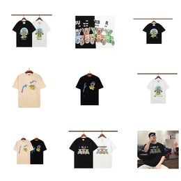 Summer thin T-shirt fashion brand pet bear dog short sleeve American everything Trends go with everything for men and women Sports blast Cute design bear print
