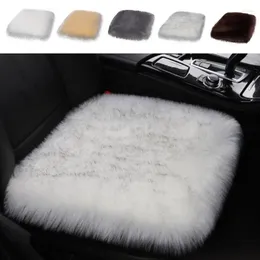 Pillow Super Warm Plush Car Seat Covers Universal Fluffy For Winter Cars Protect Mat Auto Accessories