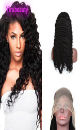 136 Lace front Wig 22inch Deep wave Malaysian 100 Human Hair Thirty By Six Wigs Curly Products Part 22quot2575649