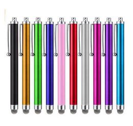 90 Touch Screen Pen Metal Capacitive Screen Stylus Pens For Samsung iPhone Cell Phone Tablet PC 10 Colors548y4170939