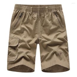 Men's Shorts 2024 Summer Men Casual Cargo Outdoor Short Pants Solid Color Man Cotton Size XL-4XL