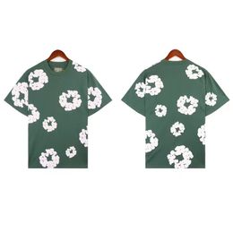 Tears Shirt Mens Demin Tees Y2K Denim T-shirts Readymade Shorts Harajuku Hip Hop Oversized Cotton Tshirt Short Sleeve Tops 689