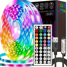 LED Strip Lights, RGB 2835 Infrared 44 Key Controller Night Light, Decorate Living Room, Christmas Party, Bedroom Night Light