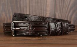 Belts New Fashion Crocodile Luxury Skin Design Men Genuine Leather Pin Alligator Jeans For Men039s G2211014488324