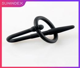 Silicone Urethral Sounds with Glans Ring Male Penis Plug Dilator Catheter sexy Toy Men4785238