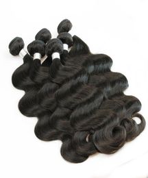 1kg Whole 10 Bundles Raw Virgin Indian Hair Weave Straight Body Deep Curly Natural Brown Colour Unprocessed Human Hair Extensio6141437