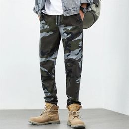 Men's Pants Spring And Autumn Outdoor Camouflage Tactical Trousers Men Wear Hunting Mens Loose Drawstring Casual