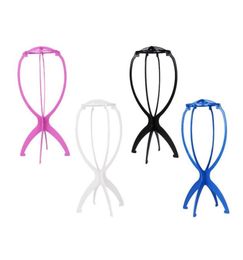 Hair Tools 1PC Colourful Ajustable Wig Stands Plastic Hat Display Head Holders 18x36Cm Mannequin HeadStand Portable Folding Stand5700691