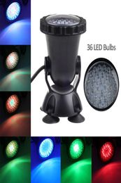 LED Underwater Lights Waterproof Lamp RGB 36leds submersible Spot Light for Swimming Pool Fountains Pond Water Garden Aquarium wit8568923