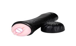 Male Masturbator Vibration Pocket Pussy Real Vagina Oral Masturbation Cup Flashlight Shape Man Adult Vagina Sex Toy for Men X3456942