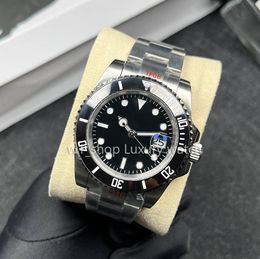 w1_shop Mens Automatic Mechanical Ceramics Watches 41mm Full Stainless Steel Swimming Wristwatches Sapphire Luminous Watch u Factory Montre de luxe 004
