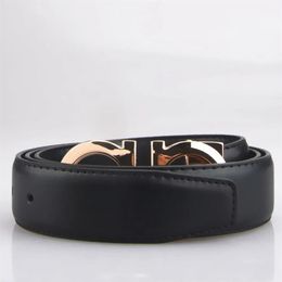 2023 Smooth leather belt luxury belts designer for men big buckle male chastity top fashion mens whole 105-125cm271m