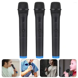 Microphones 3pcs Microphone Model Simulation Stage Party Prop Cosplay Kids Speaking Toy