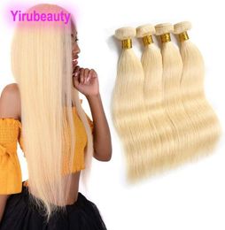 Peruvian 613 Blonde 4 Bundles Human Hair Extensions 830inch Straight Virgin Hair Wefts Double Weaves 4 Pieceslot Yirubeauty4407521