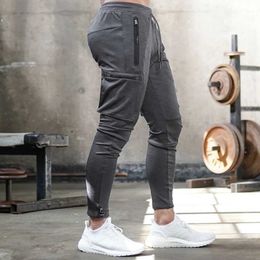 Men's Pants Cargo Slim Fit Joggers Multipocket Camouflage Man Workout Sweatpants Trousers with Zip Pockets 230131ba9s