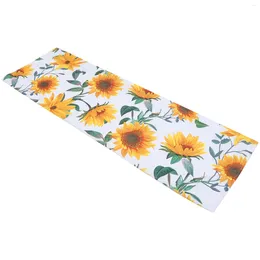 Curtain Pastoral Style Sunflower Kitchen Valance Room Decoration Half Small Window Curtains Short