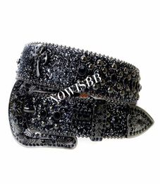 Y2K Cross Rhinestones Belts Quality Western Cowgirl Cowboy Diamond Bling Cinturones Para Hombre Luxury Designer Brand Goth7796009