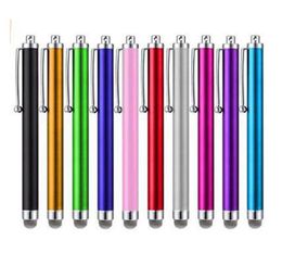 90 Touch Screen Pen Metal Capacitive Screen Stylus Pens For Samsung iPhone Cell Phone Tablet PC 10 Colors548y1978220