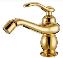 Faucets Singe hole /handle bathroom bidet faucet mixer tap Gold Or Rose gold clour deck mounted