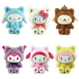 Cute Plush Doll Cartoon Animal Couple Sleeping Pillow Softmaterial Toy For Birthday Gift