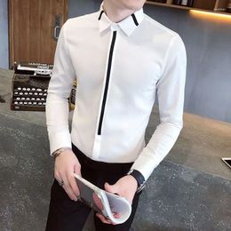 Men's Casual Shirts Autumn KPOP Fashion Style Harajuku Slim Fit Shirt Loose Sport All Match Ropa Hombre Korean Button Long Sleeve Blusa