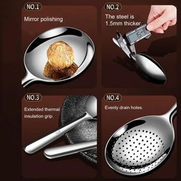 Spoons 304 Stainless Steel Ladle Insulated Handle Kitchen Utensils Set Of Soup Large Spoon