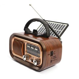 RX-628BTS AM FM Portable Radio Solar Panels Rechargeable Radio Telescopic Antenna Shortwave Radio Multi-function 3 Band Speaker 240102