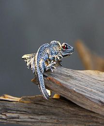 Adjustable Lizard Ring Cabrite Gecko Chameleon Anole Jewellery Size gift idea ship2129859