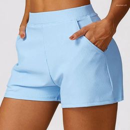 Active Shorts Women Yoga Thread High Waist Workout Gym Fitness Leggings Running Cycling Short Pants