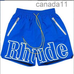 Rhude Shorts Men Women High Quality Nylon White Letter Print Rh Pill Zipper Pockets Breeches LN3L CLYJ VR11