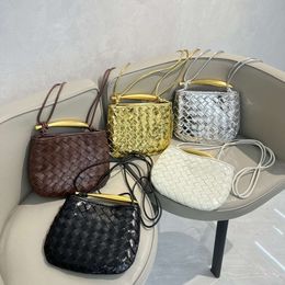 Designer yellow clutch bag design sardine bag vintage woven bag wallets for women fashion metal handle shoulder bag Botteega Venet bag handbags lH4TT