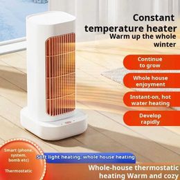 Home Heaters Desktop Electric Heater 1300W Electric Heater for Bedroom 220V PTC Ceramic Heating Warm Air Blower Home Room Warmer J240102