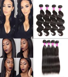 New Arrivals 8A Mongolian Straight Malaysian Body Wave Human Virgin Hair Weaves Bundles Brazilian Hair Vendor Extensions Wefts Jus2139279