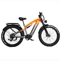 RANDRIDE YX80 Off-road Electric Bike 1500W 48V 20AH Snowmobile Electric Bicycle 26 Inch 4.0 Fat Tyre Men's Mountain Ebike