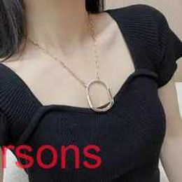 Tifannissm necklace chain heart necklaces Jewellery pendants T Family Large Medium Lock Necklace shaped Couple Style Advanced Design Sense